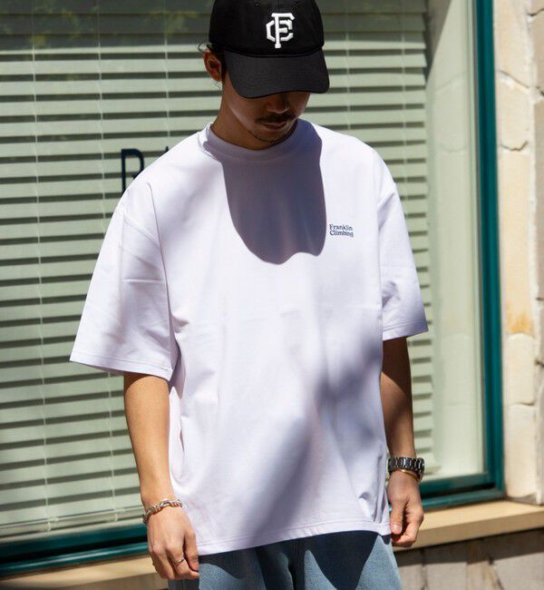 GLOSTER「【Franklin Climbing】FLEX TECH バックプリント 半袖ロゴTシャツ」|Tシャツ・カットソー|