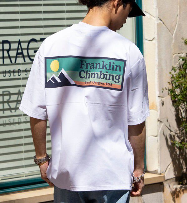 GLOSTER「【Franklin Climbing】FLEX TECH バックプリント 半袖ロゴTシャツ」|Tシャツ・カットソー|