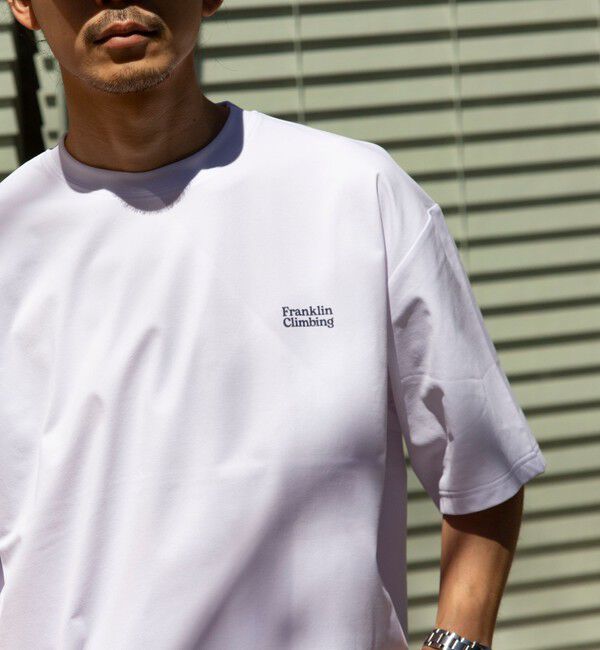 GLOSTER「【Franklin Climbing】FLEX TECH バックプリント 半袖ロゴTシャツ」|Tシャツ・カットソー|