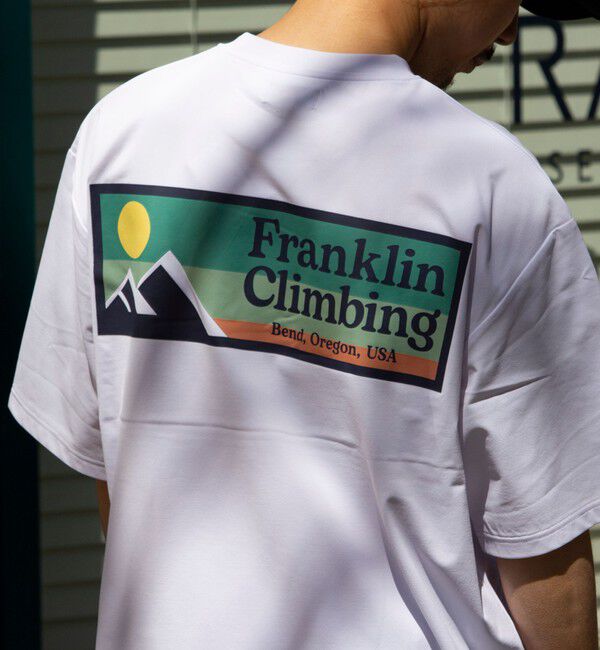 GLOSTER「【Franklin Climbing】FLEX TECH バックプリント 半袖ロゴTシャツ」|Tシャツ・カットソー|