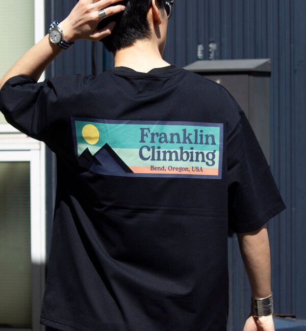 GLOSTER「【Franklin Climbing】FLEX TECH バックプリント 半袖ロゴTシャツ」|Tシャツ・カットソー|