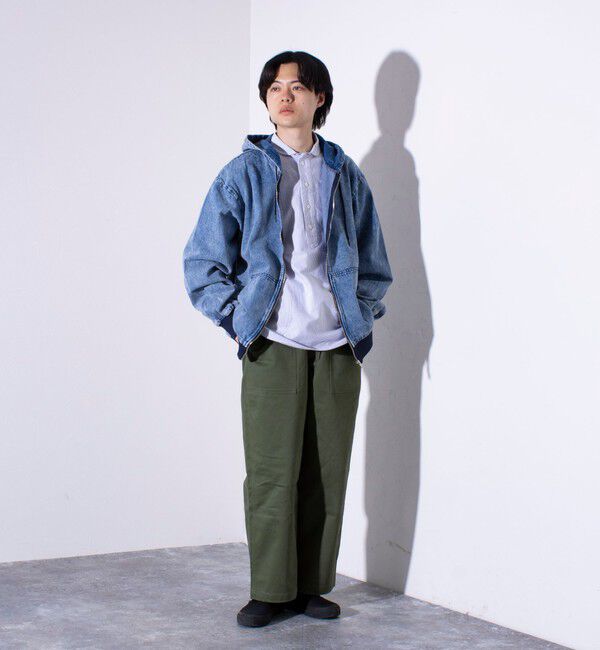 GLOSTER「【GLOSTER/グロスター】デニムフルジップパーカー デニムブルゾン 」|ブルゾン・スタジャン|