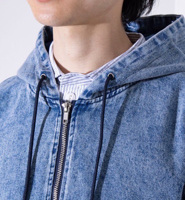 GLOSTER「【GLOSTER/グロスター】デニムフルジップパーカー デニムブルゾン 」|ブルゾン・スタジャン|
