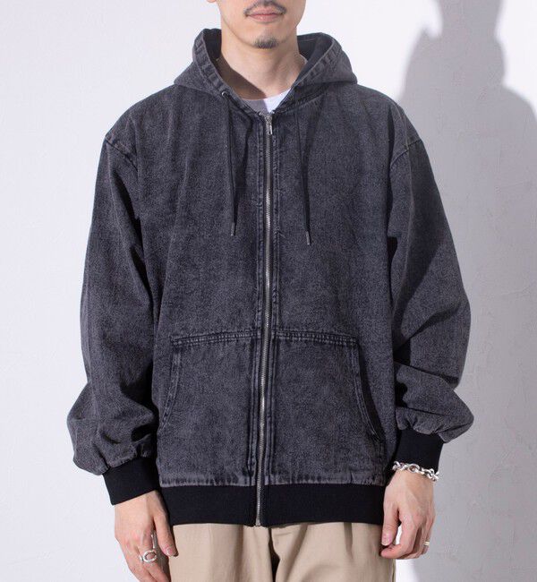 GLOSTER「【GLOSTER/グロスター】デニムフルジップパーカー デニムブルゾン 」|ブルゾン・スタジャン|