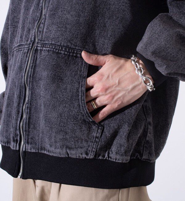 GLOSTER「【GLOSTER/グロスター】デニムフルジップパーカー デニムブルゾン 」|ブルゾン・スタジャン|