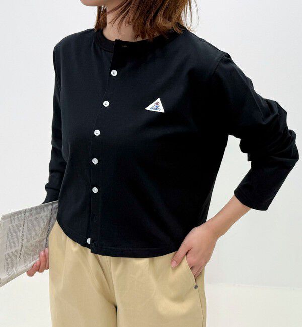 fredy emue「【GEVACO/ゲバコ】クルーネックショートカーディガン」|カーディガン|ブラック