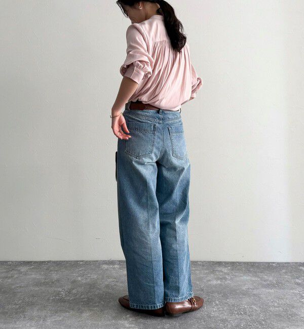 fredy emue「パウダーサテン前開きブラウス」|シャツ・ブラウス|