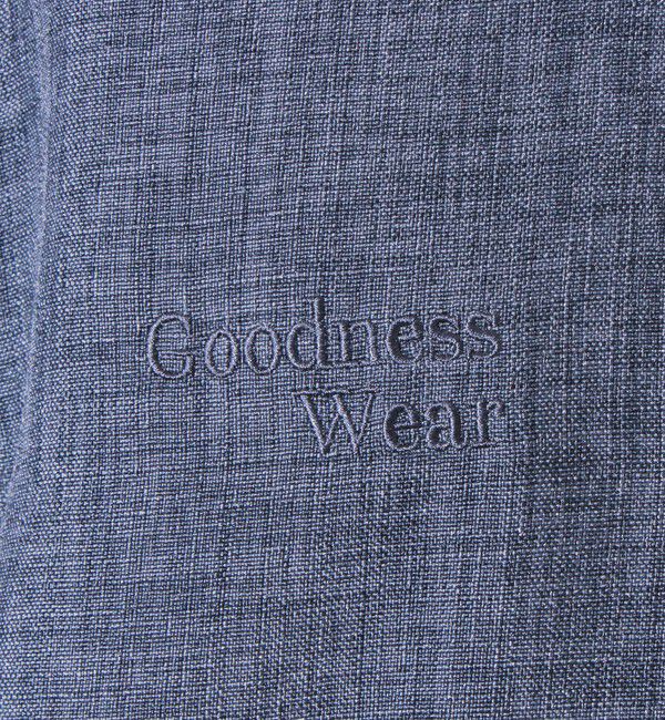 GLOSTER「【GLOSTER/グロスター】リネンライクキャンバス GOODNESS刺繍 半袖シャツ」|シャツ・ブラウス|