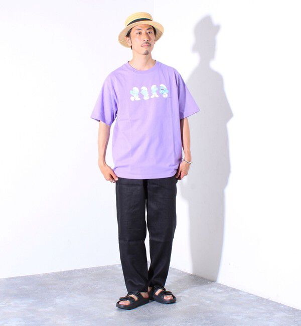 GLOSTER「【追加販売】【GLOSTER/グロスター】リネン100% イージーパンツ リラックスフィット」|チノ|