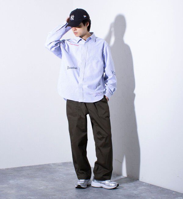 GLOSTER「【GLOSTER】Messageシャツ オックスフォードシャツ レギュラーカラー（無地/ストライプ）」|シャツ・ブラウス|