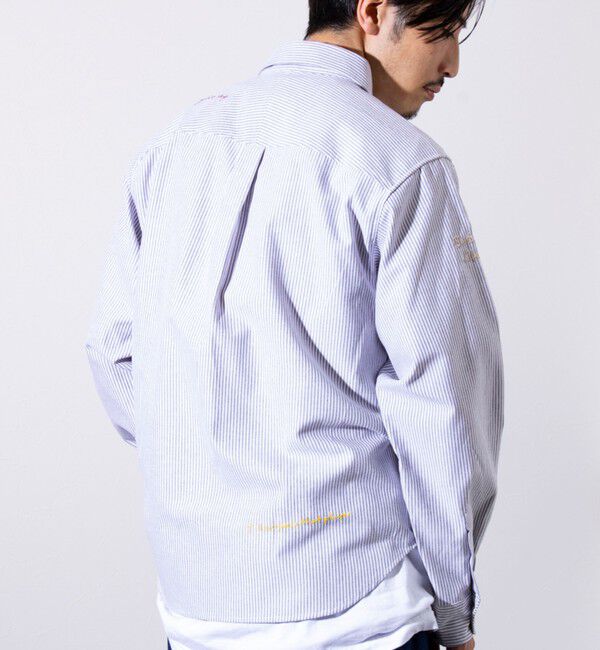 GLOSTER「【GLOSTER】Messageシャツ オックスフォードシャツ レギュラーカラー（無地/ストライプ）」|シャツ・ブラウス|