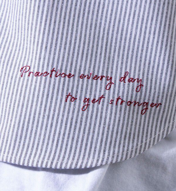 GLOSTER「【GLOSTER】Messageシャツ オックスフォードシャツ レギュラーカラー（無地/ストライプ）」|シャツ・ブラウス|