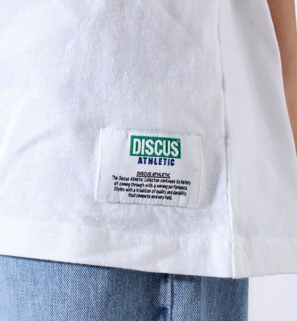 GLOSTER「【MICKEY&times;DISCUS ATHLETIC】コラボ プリント 半袖 クルーネックTシャツ」|Tシャツ・カットソー|