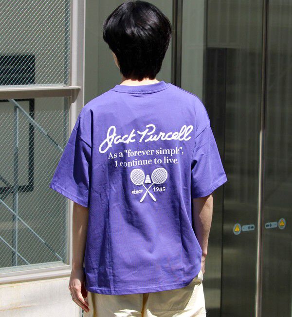 GLOSTER「【Jack Purcell/ジャックパーセル】コーマ天竺 バックプリント グラフィックTシャツ」|Tシャツ・カットソー|