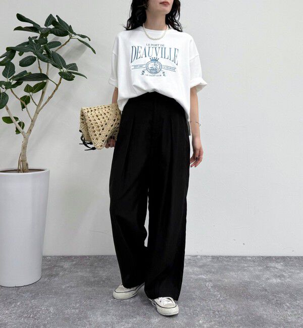 fredy emue「エンブレム刺繍ポンチTシャツプルオーバー」|Tシャツ・カットソー|