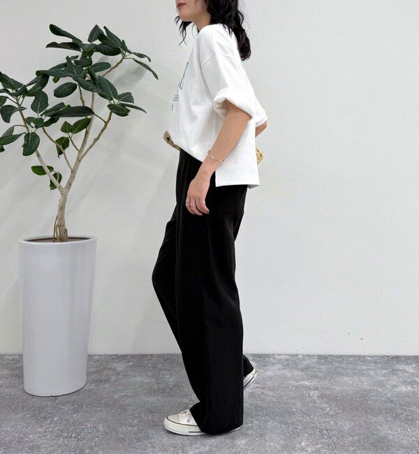 fredy emue「エンブレム刺繍ポンチTシャツプルオーバー」|Tシャツ・カットソー|