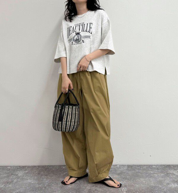 fredy emue「エンブレム刺繍ポンチTシャツプルオーバー」|Tシャツ・カットソー|