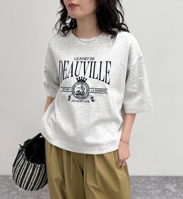 fredy emue「エンブレム刺繍ポンチTシャツプルオーバー」|Tシャツ・カットソー|