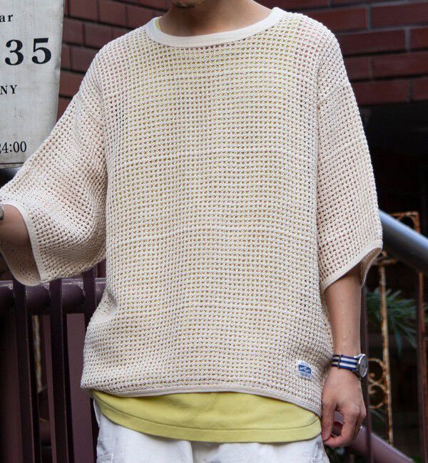 GLOSTER「【ARMY TWILL/アーミーツイル】Cotton Mesh Tee コットンメッシュTシャツ」|Tシャツ・カットソー|