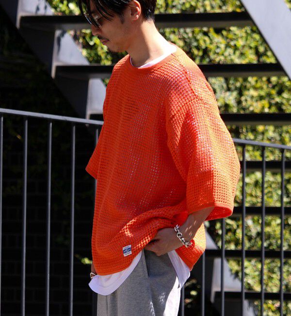 GLOSTER「【ARMY TWILL/アーミーツイル】Cotton Mesh Tee コットンメッシュTシャツ」|Tシャツ・カットソー|