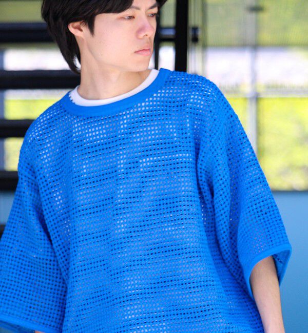 GLOSTER「【ARMY TWILL/アーミーツイル】Cotton Mesh Tee コットンメッシュTシャツ」|Tシャツ・カットソー|