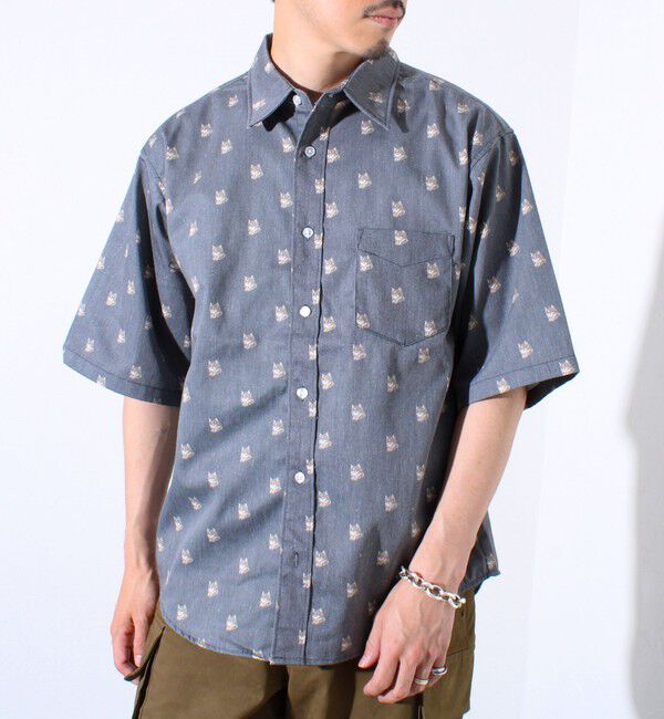 FREDY MAC「【FREDYMAC/フレディマック】アニマルプリント 総柄 半袖シャツ」|シャツ・ブラウス|
