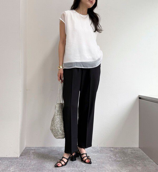 fredy emue「シアーオーガンジーレイヤードノースリーブブラウス」|シャツ・ブラウス|