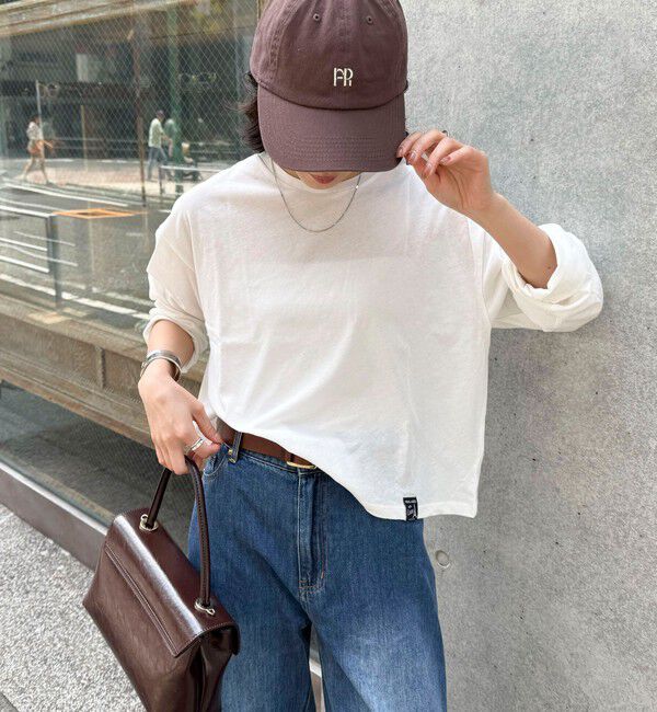 fredy emue「クロップドシアーロンTシャツ」|Tシャツ・カットソー|