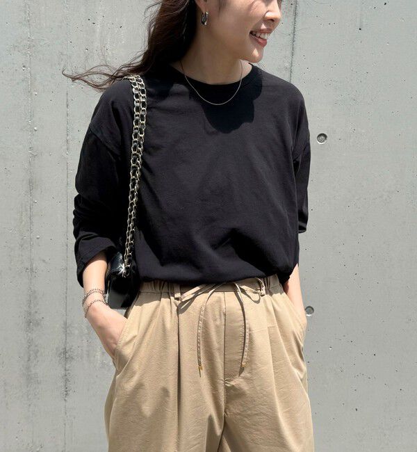 fredy emue「クロップドシアーロンTシャツ」|Tシャツ・カットソー|