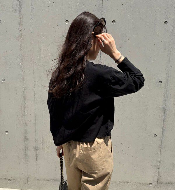 fredy emue「クロップドシアーロンTシャツ」|Tシャツ・カットソー|