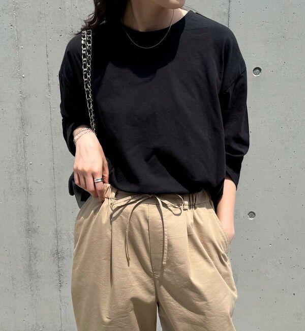 fredy emue「クロップドシアーロンTシャツ」|Tシャツ・カットソー|