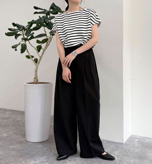 fredy emue「バックリボンボーダープルオーバー」|Tシャツ・カットソー|