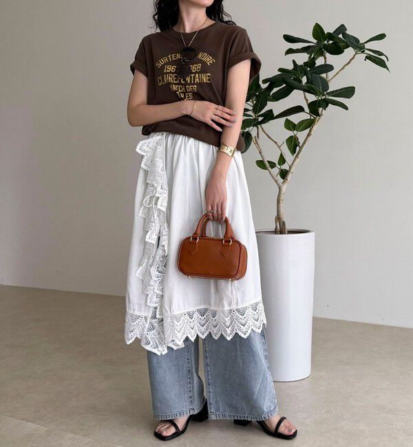 fredy emue「ヴィンテージライクピグメントTシャツ」|Tシャツ・カットソー|