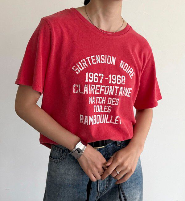 fredy emue「ヴィンテージライクピグメントTシャツ」|Tシャツ・カットソー|