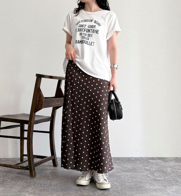 fredy emue「ワッシャーサテンドットスカート」|スカート|
