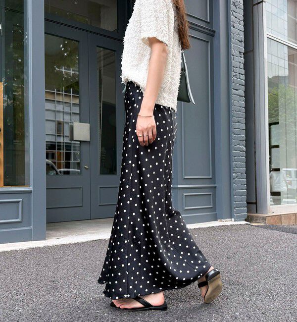 fredy emue「ワッシャーサテンドットスカート」|スカート|