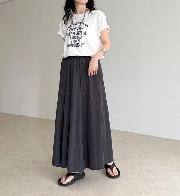 fredy emue「《セットアップ対応》タンブラー鹿の子フレアースカート」|スカート|