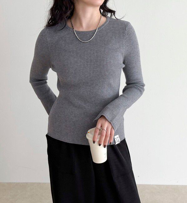 fredy emue「袖スリットリブニットプルオーバー」|ニット・セーター|