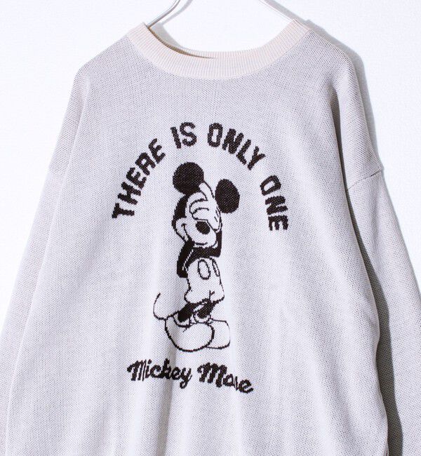 GLOSTER「【MICKEY&JERRY】UNISEX ジャガードニット」|ニット・セーター|グレーベージュ