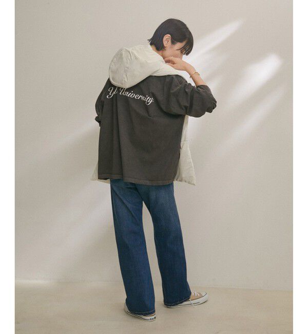 SALON adam et rope'「【雑誌掲載】[GREEN DOWN]フード付きダウンストール」|ストール|