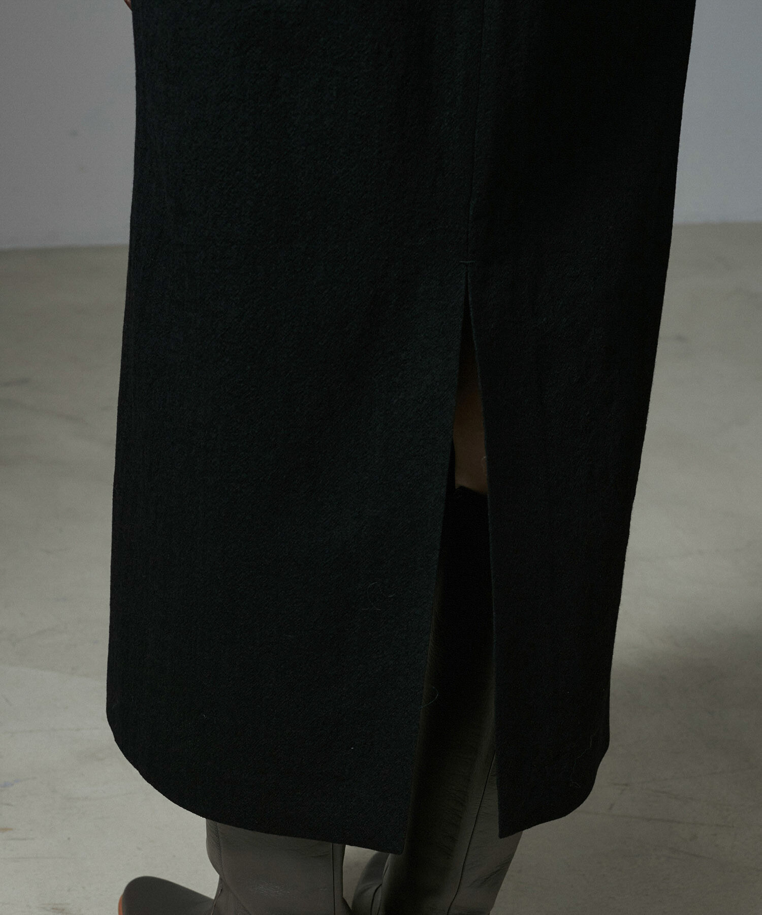 SALON adam et rope'「【セットアップ対応】ウール近江晒Vネックワンピース」|ジャンパースカート|