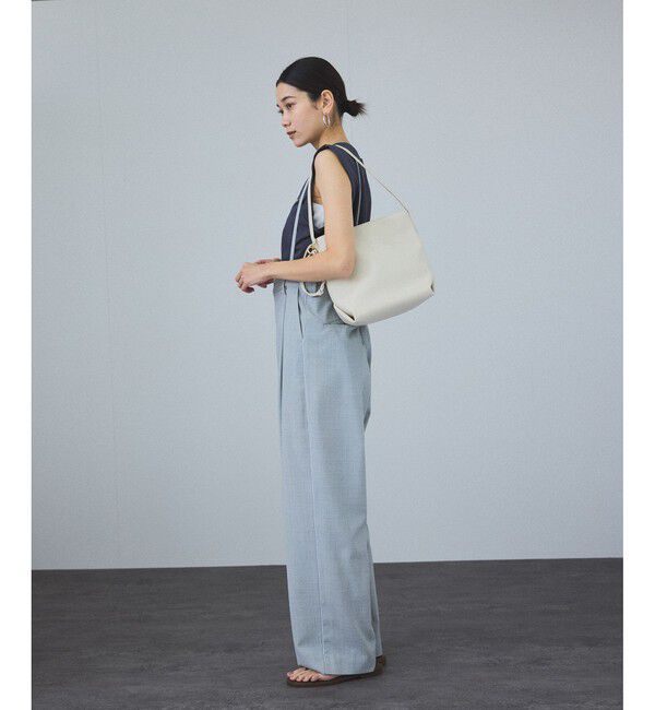 SALON adam et rope'「スプリットレザーミドルトートバッグ/バケットバッグ［WEB限定カラー/チャーム付き］」|ショルダー・メッセンジャー|