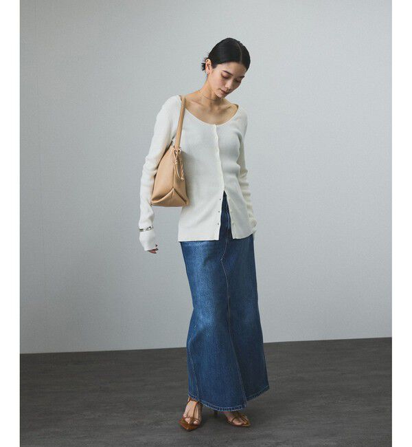 SALON adam et rope'「スプリットレザーミドルトートバッグ/バケットバッグ［WEB限定カラー/チャーム付き］」|ショルダー・メッセンジャー|