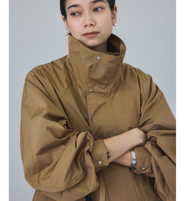 SALON adam et rope'「LIMONTAスタンドカラーブルゾン」|ブルゾン・スタジャン|キャメル