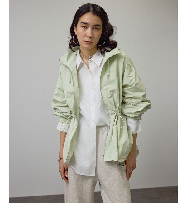 SALON adam et rope'「【WEB限定】2WAYリップストップフードブルゾン/スタンドカラーマウンテンパーカー［軽量］」|ブルゾン・スタジャン|グリーンサブ