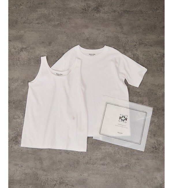 SALON adam et rope'「レイヤード2パックT / タンク［セット］」|Tシャツ・カットソー|ホワイト(10)