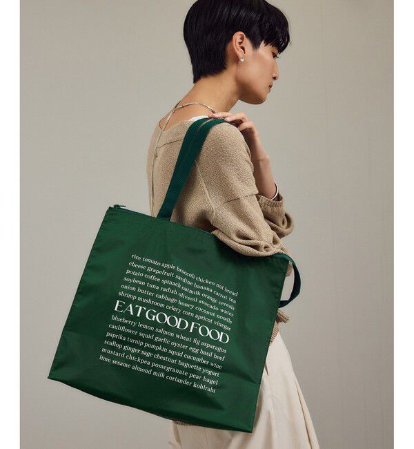 SALON adam et rope'「【WEB限定】スクエアクーラーバッグ［保冷・大容量］」|トートバッグ|グリーン(30)