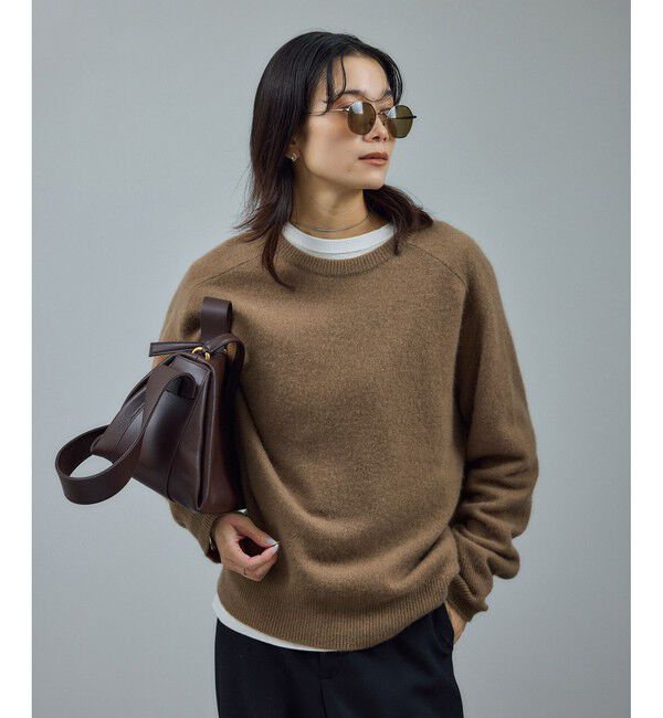 SALON adam et rope'「【WEB限定】ウールカシミヤニットプルオーバー」|ニット・セーター|ブラウン系(22)