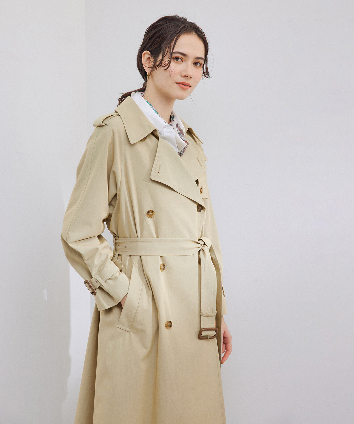 ROPE「ベーシックトレンチコート」|トレンチコート|
