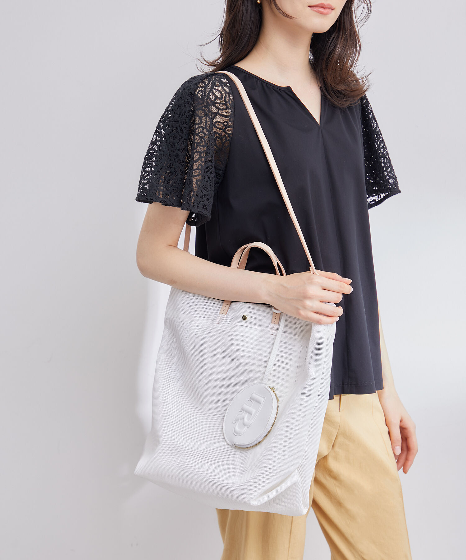 ROPE「【A4対応】コーティングメッシュトートバッグ」|トートバッグ|